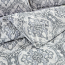 King Damask Bibb Home 4 pc Duvet & Down Alternative Comforter Set