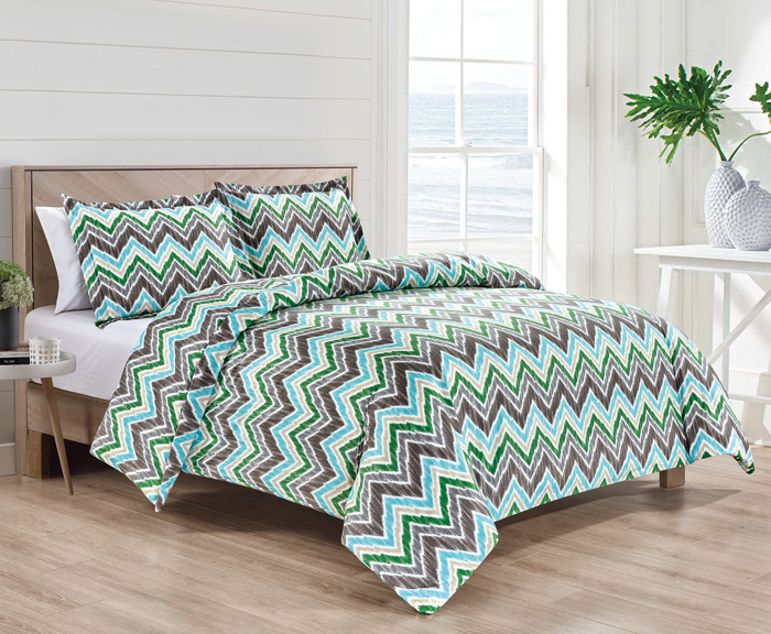Bibb Home 4 pc Duvet & Down Alternative Comforter Set