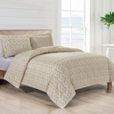 Queen Melange Bibb Home 4 pc Duvet & Down Alternative Comforter Set