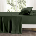 Twin Sage Bamboo 4 Piece 1800 Thread Count luxurious Ultra-soft Waffle Hem Sheet Set