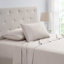 Full/Double Ivory Kathy Ireland 4 Piece Waffle Hem Sheet Set