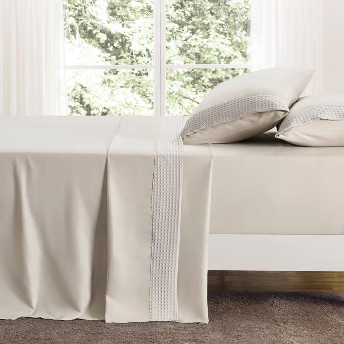 Kathy Ireland 4 Piece Waffle Hem Sheet Set