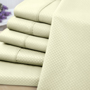 Full/Double Ivory US Army 6 Piece Embossed Check Sheet Set