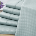 King Aqua US Army 6 Piece Embossed Check Sheet Set