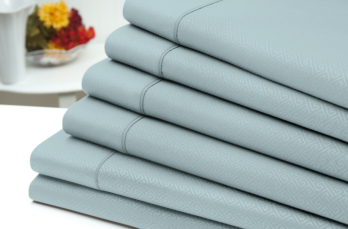 US Army 6 Piece Embossed Greek Key Sheet Set