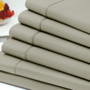 Full/Double Taupe US Army 6 Piece Embossed Greek Key Sheet Set
