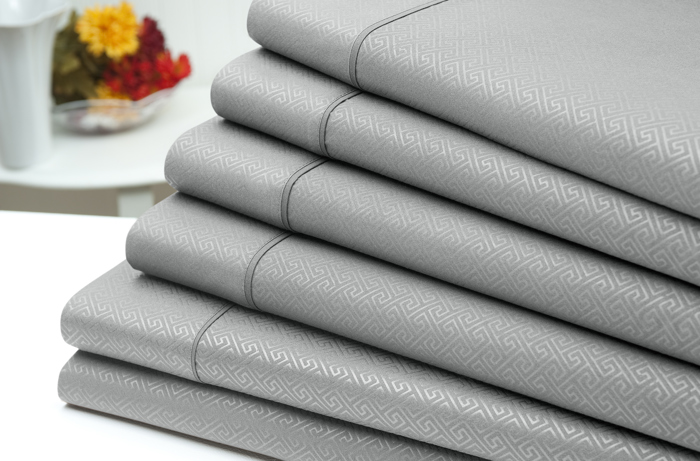 US Army 6 Piece Embossed Greek Key Sheet Set