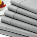 Queen Silver US Army 6 Piece Embossed Greek Key Sheet Set