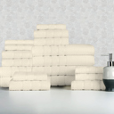 Other Popcorn Ivory Bibb Home 18 Piece Egyptian Cotton Towel Set