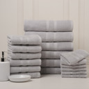 Other Solid Seal Grey Bibb Home 18 Piece Egyptian Cotton Towel Set