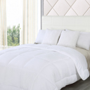 Twin White Bibb Home Goose Down Alternative Comforter