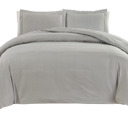King Navy Bibb Home 4 Piece Solid Quilt Set with Cushion