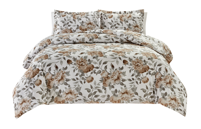 Bibb Home 4 Piece Solid Quilt Set with Cushion