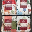 Full/Double Woodland Chirstmas Dan River 3 Piece Christmas Print Pinsonic Quilt Sets