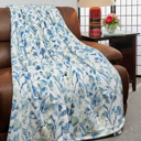 Full / Double Eden Kathy ireland Holiday Print Plush Flannel Throw Blanket