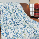 Full / Double Eden Kathy ireland Holiday Print Plush Flannel Throw Blanket