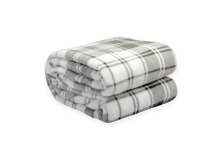 Kathy ireland Holiday Print Plush Flannel Throw Blanket