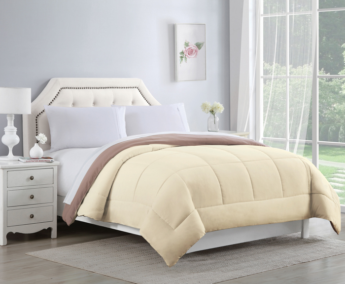 Bibb Home 2-Tone Reversible Down Alternative Comforter