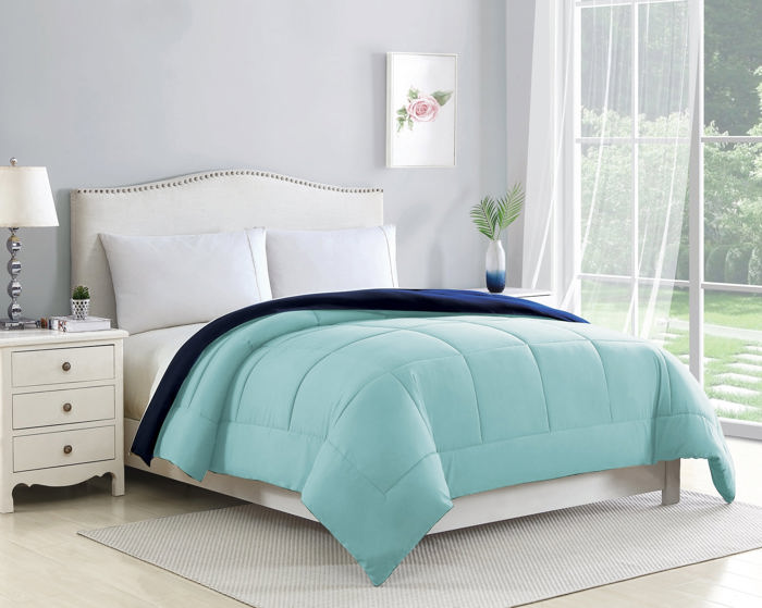 Bibb Home 2-Tone Reversible Down Alternative Comforter