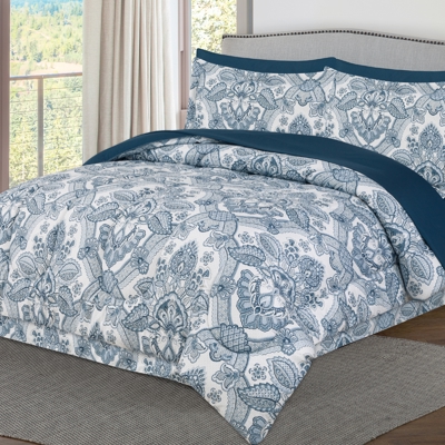 Dan River 8 Piece Reversible Bed in a bag comforter set