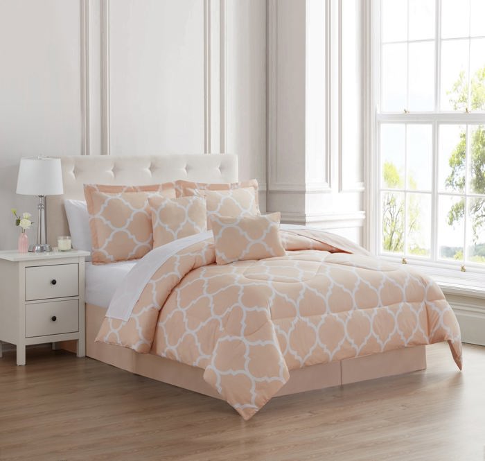 Kathy Ireland 6 Piece Trellis Oversized Comforter Set