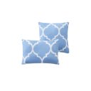 King Sky Blue Kathy Ireland 6 Piece Trellis Oversized Comforter Set