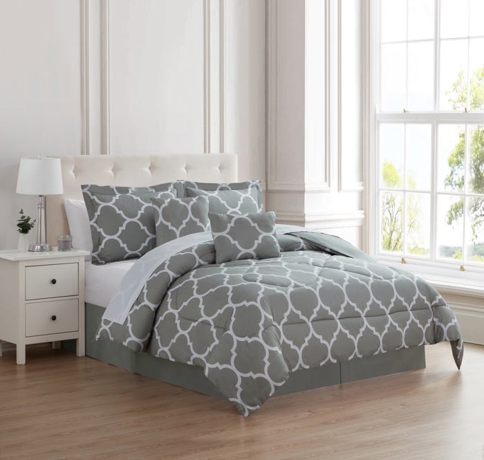Kathy Ireland 6 Piece Trellis Oversized Comforter Set