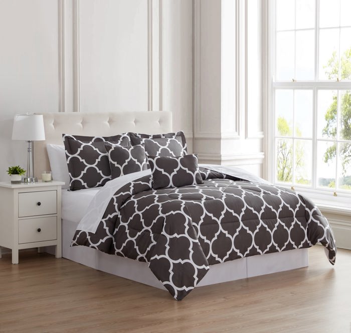 Kathy Ireland 6 Piece Trellis Oversized Comforter Set