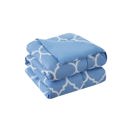 Queen Sky Blue Kathy Ireland 6 Piece Trellis Oversized Comforter Set