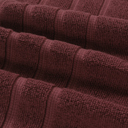 8-piece Chocolate Bibb Home 18 Piece Zero Twist Egyptian Cotton Towel Set