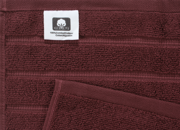 Bibb Home 6-Piece Zero Twist Egyptian Cotton Towel Set