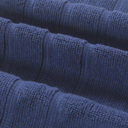 6-piece Dark Blue Bibb Home 6-Piece Zero Twist Egyptian Cotton Towel Set