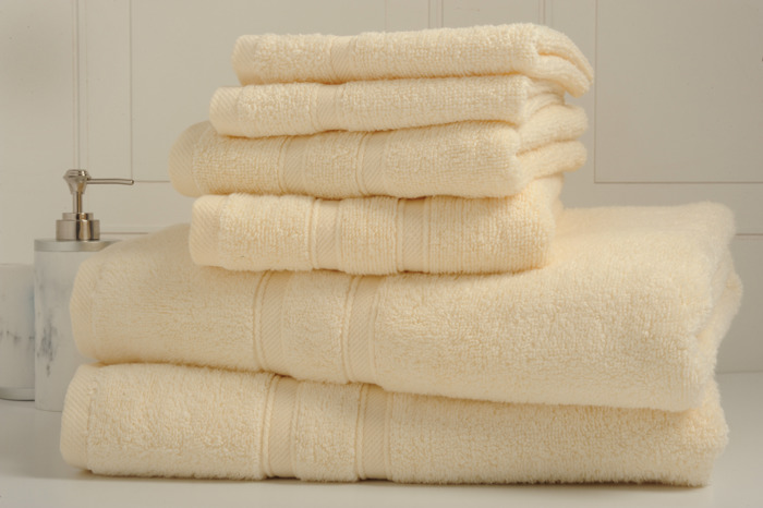 Bibb Home 6-Piece Zero Twist Egyptian Cotton Towel Set