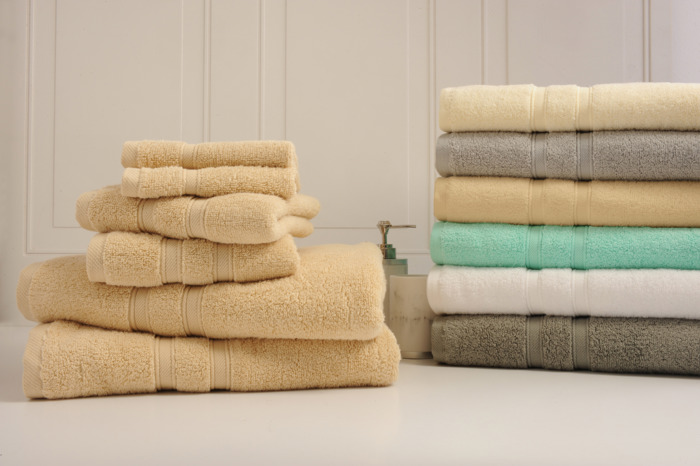Bibb Home 6-Piece Zero Twist Egyptian Cotton Towel Set