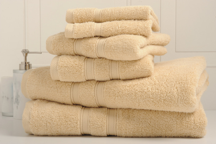Bibb Home 6-Piece Zero Twist Egyptian Cotton Towel Set