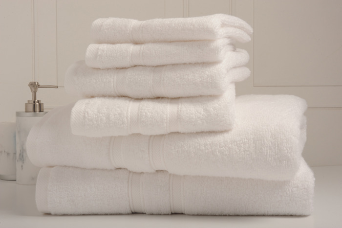 Bibb Home 6-Piece Zero Twist Egyptian Cotton Towel Set