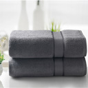 2-piece Pebble Grey Kathy Ireland 2-4 Piece Zero Twist Cotton Plush Bath Sheet Set
