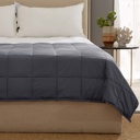 Full / Double Charcoal Grey Kathy Ireland Weighted Blanket with Glass Beads