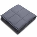 Full / Double Charcoal Grey Kathy Ireland Weighted Blanket with Glass Beads
