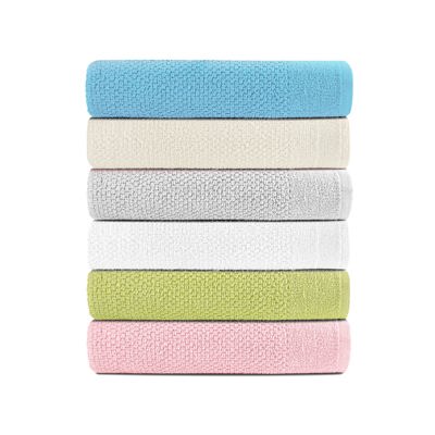Dan River 24 Piece Popcorn Cotton Bath Towel Set