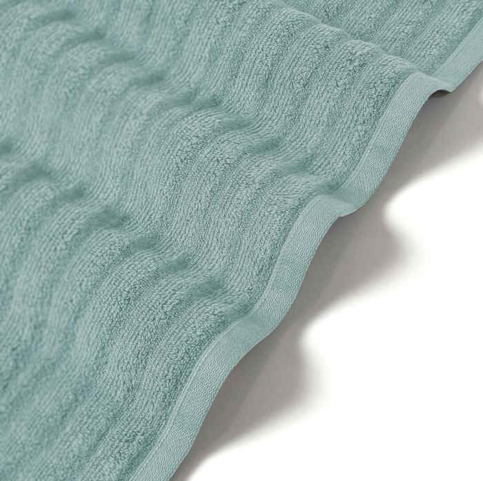 Bibb Home 4 Pack Ribbed Egyptian Cotton Bath Towel Set