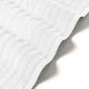 Bibb Home 4 Pack Ribbed Egyptian Cotton Bath Towel Set