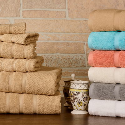 Bibb Home 6 Piece Egyptian Cotton Towel Set