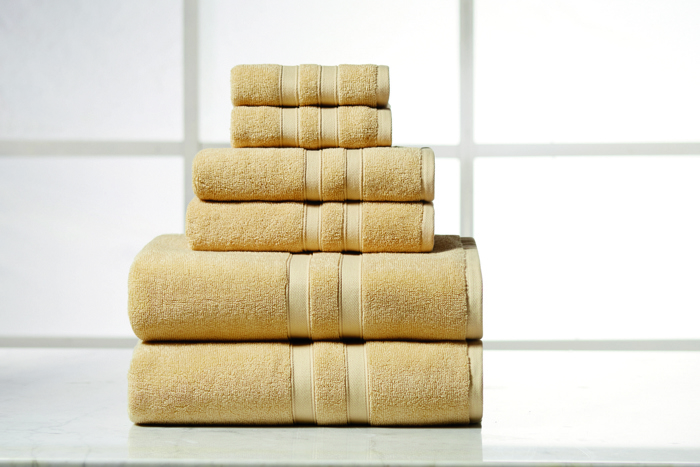 Bibb Home 6 Piece Egyptian Cotton Towel Set