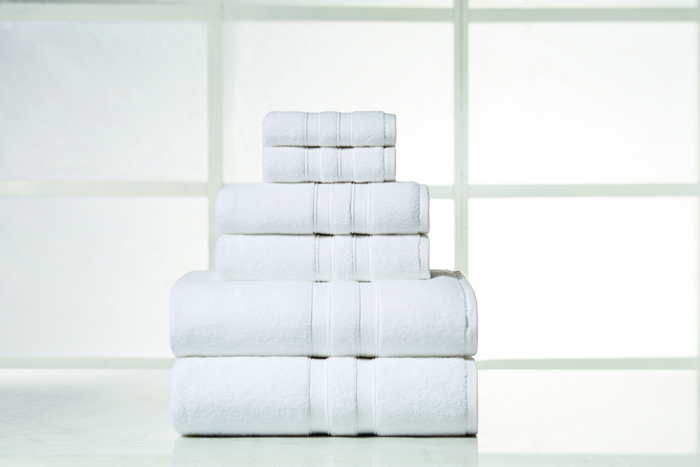 Bibb Home 6 Piece Egyptian Cotton Towel Set