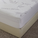 Queen White Premium Bamboo 100% Waterproof Mattress Protector