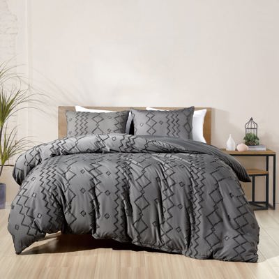 Bibb Home 2000 Count Tufted Duvet Cover (3-Piece)