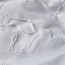 King White Bibb Home 2000 Count Tufted Duvet Cover (3-Piece)