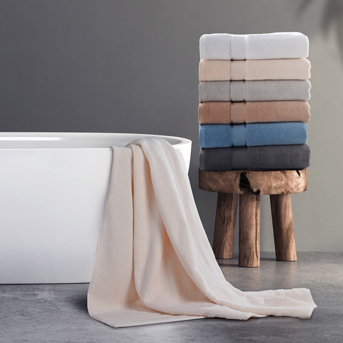 Bibb Home 18 Piece Zero Twist Egyptian Cotton Towel Set