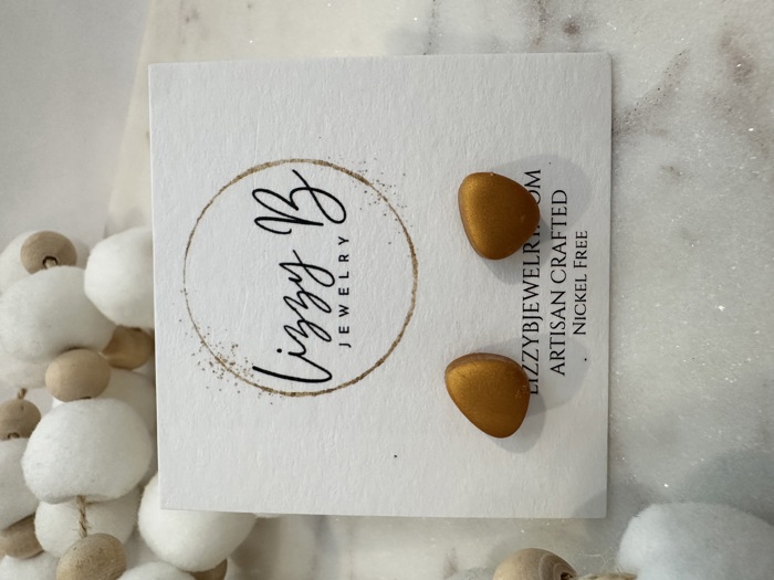 Gold Stud Earrings